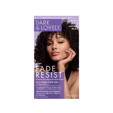 Dark & Lovely Fade Resist Hair Color – Natural Black 372 - ANNS BEAUTY SUPPLY